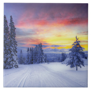 Winterlandschap Tegeltje