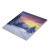 Winterlandschap Tegeltje (Zijkant)