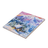 Winterlandschap Tegeltje (Zijkant)