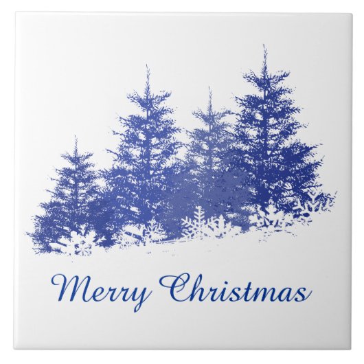 Winterlandschap Tegeltje (Voorkant)