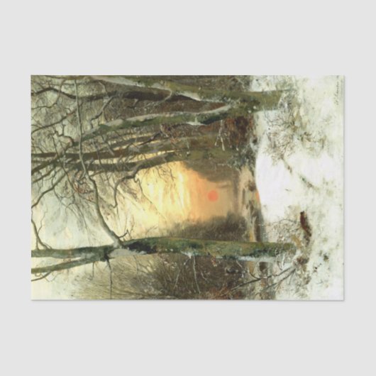 Winterlandschap Tissuepapier (Voorkant)