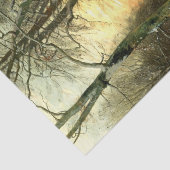 Winterlandschap Tissuepapier (Detail)