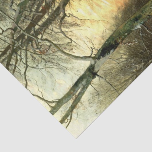 Winterlandschap Tissuepapier (Detail)