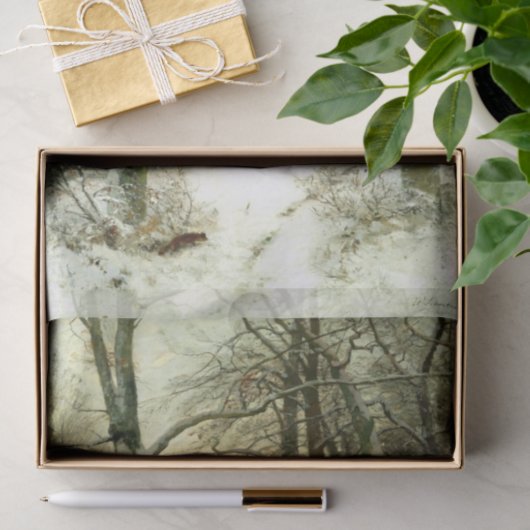 Winterlandschap Tissuepapier (Geschenk)