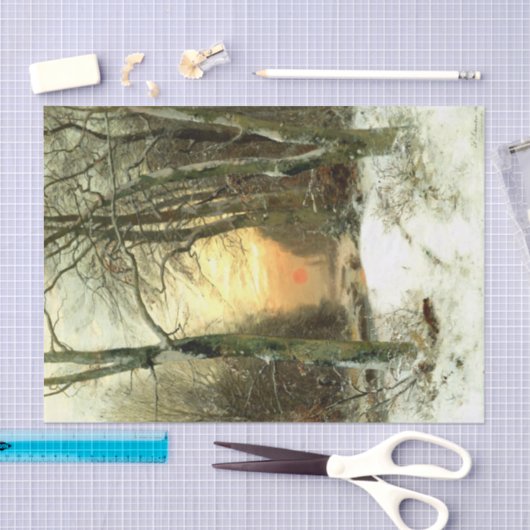 Winterlandschap Tissuepapier (Craft)