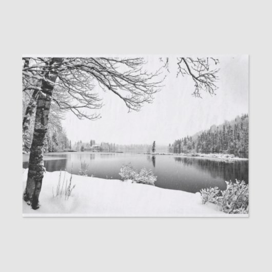 winterlandschap-tissuepapier tissuepapier (Voorkant)