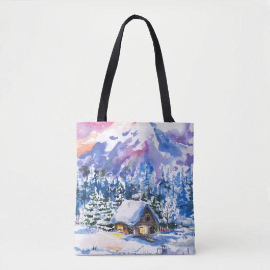 Winterlandschap Tote Bag (Voorkant)