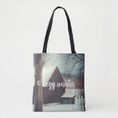 Winterlandschap Tote Bag (Voorkant)