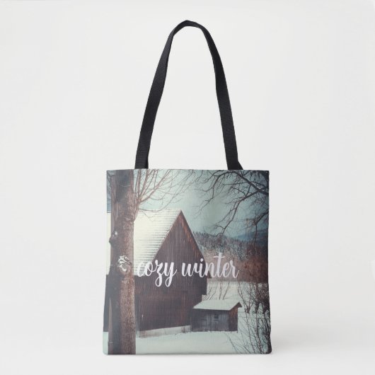 Winterlandschap Tote Bag (Voorkant)