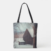 Winterlandschap Tote Bag (Achterkant)