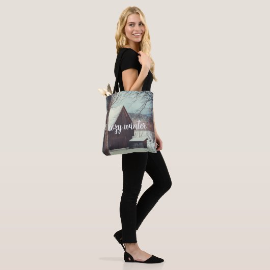 Winterlandschap Tote Bag (Op model)