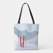 Winterlandschap Tote Bag (Achterkant)