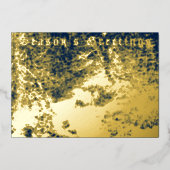 Winterlandschap uit het Victoriaans tijdperk met s Folie Feestdagenkaart (Voorkant)