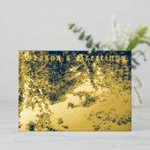 Winterlandschap uit het Victoriaans tijdperk met s Folie Feestdagenkaart (Staand Voorkant)