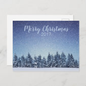 Winterlandschap Vakantie Kerst Briefkaart (Voorkant / Achterkant)