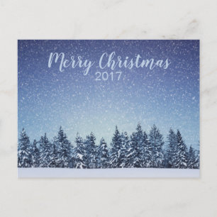 Winterlandschap Vakantie Kerst Briefkaart