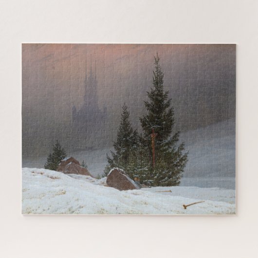 Winterlandschap van Caspar David Friedrich Legpuzzel (Horizontaal)