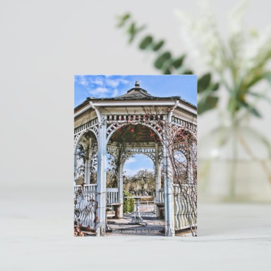 Winterlandschap van de tuin van de Herb (Briefkaar Briefkaart (Staand voorkant)