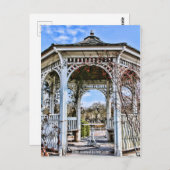 Winterlandschap van de tuin van de Herb (Briefkaar Briefkaart (Voorkant / Achterkant)