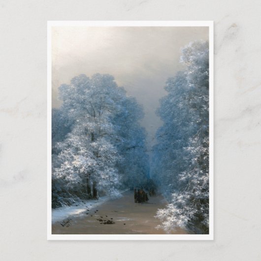 Winterlandschap van Ivan Aivazovsky Briefkaart (Voorkant)