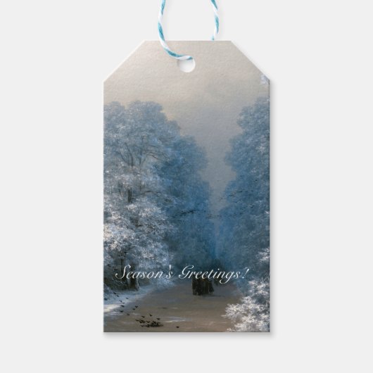 Winterlandschap van Ivan Aivazovsky Cadeaulabel (Voorkant)