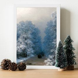 Winterlandschap van Ivan Aivazovsky Poster