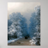 Winterlandschap van Ivan Aivazovsky Poster (Voorkant)