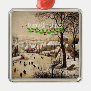 Winterlandschap van Pieter Bruegel de Ouderen, Metalen Ornament