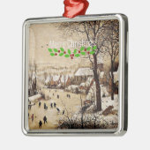 Winterlandschap van Pieter Bruegel de Ouderen, Metalen Ornament (Links)