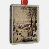 Winterlandschap van Pieter Bruegel de Ouderen, Metalen Ornament (Rechts)
