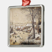 Winterlandschap van Pieter Bruegel de Ouderen, Metalen Ornament (Links)