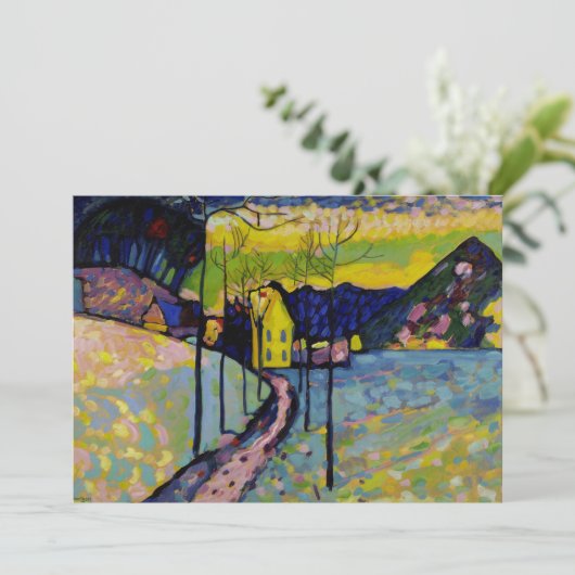 Winterlandschap van Wassily Kandinsky Bedankkaart (Staand voorkant)