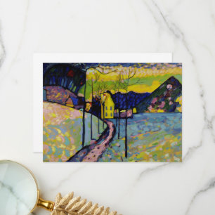 Winterlandschap van Wassily Kandinsky Bedankkaart