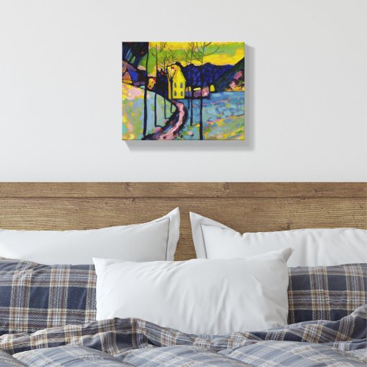 Winterlandschap van Wassily Kandinsky Canvas Afdruk (Insitu (Slaapkamer))