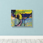 Winterlandschap van Wassily Kandinsky Canvas Afdruk (Insitu (Houten vloer))