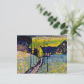 Winterlandschap van Wassily Kandinsky Feestdagenkaart (Staand voorkant)