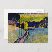 Winterlandschap van Wassily Kandinsky Feestdagenkaart (Voorkant / Achterkant)