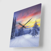 Winterlandschap Vierkante Klok (Hoek)