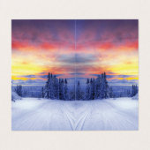 Winterlandschap Visitekaartje (Buitenkant ongevouwen)