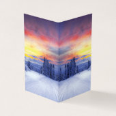 Winterlandschap Visitekaartje (Buitenkant)