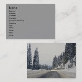 Winterlandschap Visitekaartje (Voorkant / Achterkant)