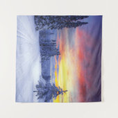 Winterlandschap Wandkleed (Voorkant (horizontaal))