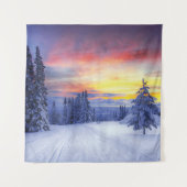 Winterlandschap Wandkleed (Voorkant)