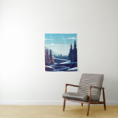 Winterlandschap Wandkleed (In situ)