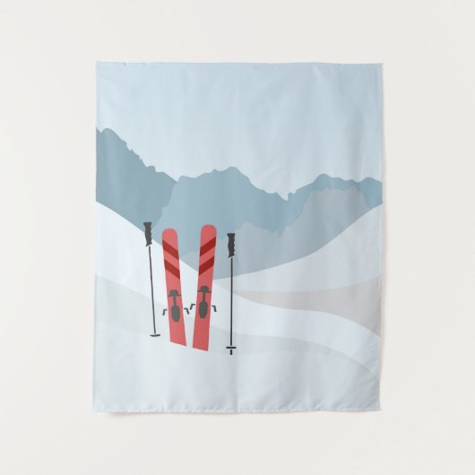 Winterlandschap Wandkleed (Voorkant)