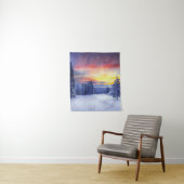 Winterlandschap Wandkleed (In situ)