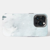 Winterlandschap Watercolor iPhone Hoesje (Achterkant horizontaal)
