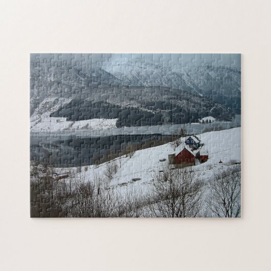 Winterlandschappen, Noorwegen/Scandinavië Legpuzzel (Horizontaal)