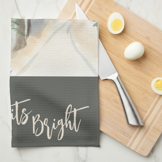 Winterlandschapsbakkerijspirits Bright Theedoek (Quarter Fold)