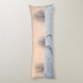 Winterlandschapsbomen met Hoarfrost - Lichaamskussen (Achterkant (Verticaal))